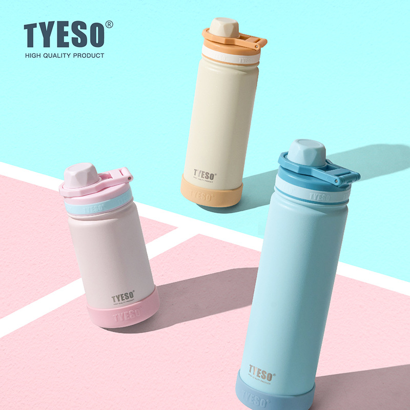Sports Equipment 5 Years Old - TYESOステンレス製真空断熱ボトル 420/600/750ml スポーツサーモボトル 子供用 保温保冷水筒 保温保冷トラベルマグ