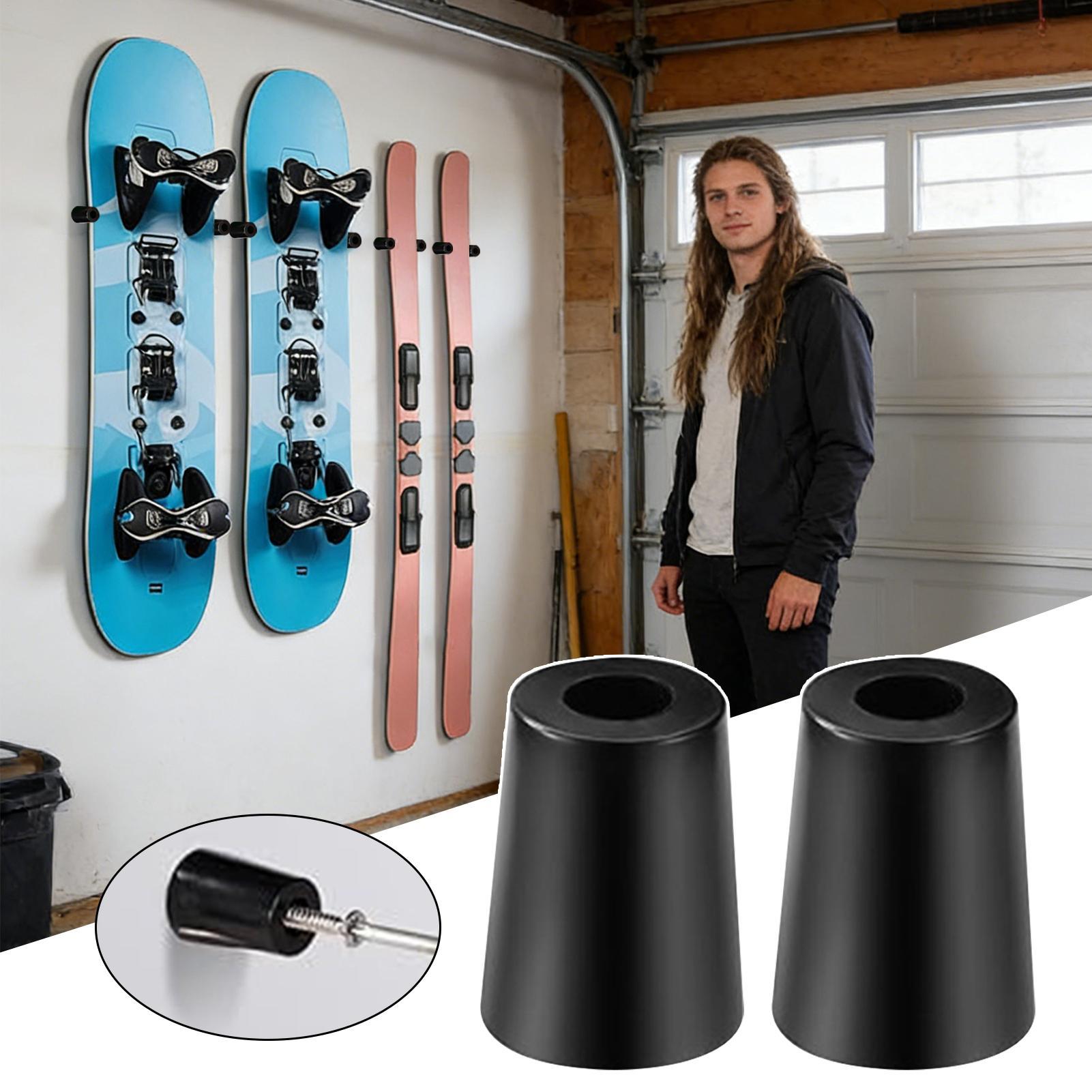 Sports Equipment Store - スキー壁掛けラック 垂直スノーボード収納 スキー収納 ガレージ保管 室内展示 スポーツショップ用品