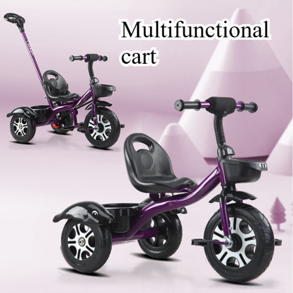 Balance Bike Kids - 2 in 1 幼児用三輪車 子供用トライク プッシュハンドル付き