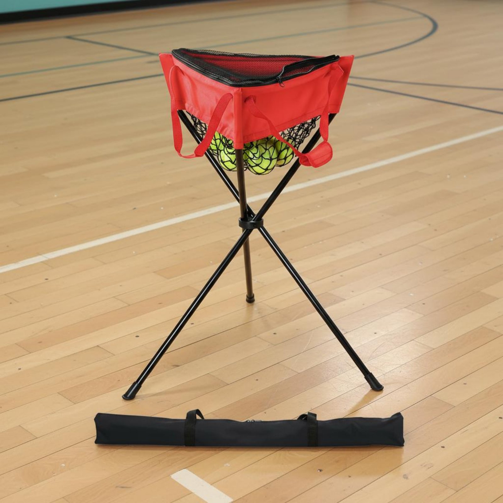 Sports Equipment Training - ジッパー付きボールホルダー ジッパー開閉式三脚ボールホルダー スポーツ用品 折りたたみ式 長持ちするトレーニング用