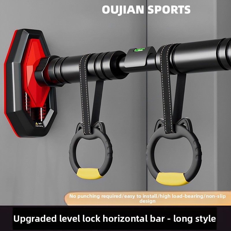 室内用ドア枠マウント式懸垂バー、穴あけ不要、吊り下げリング付 - Sports Equipment List のレビューと価格