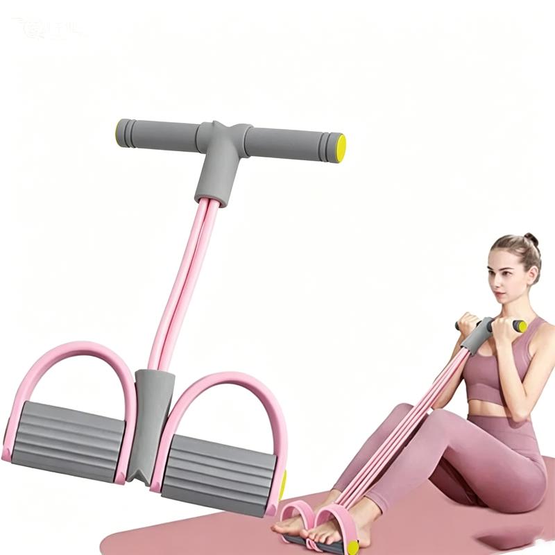新しい4チューブ抵抗バンド ヨガペダルプーラー エラスティッ - Sports Equipment Supplies のレビューと価格