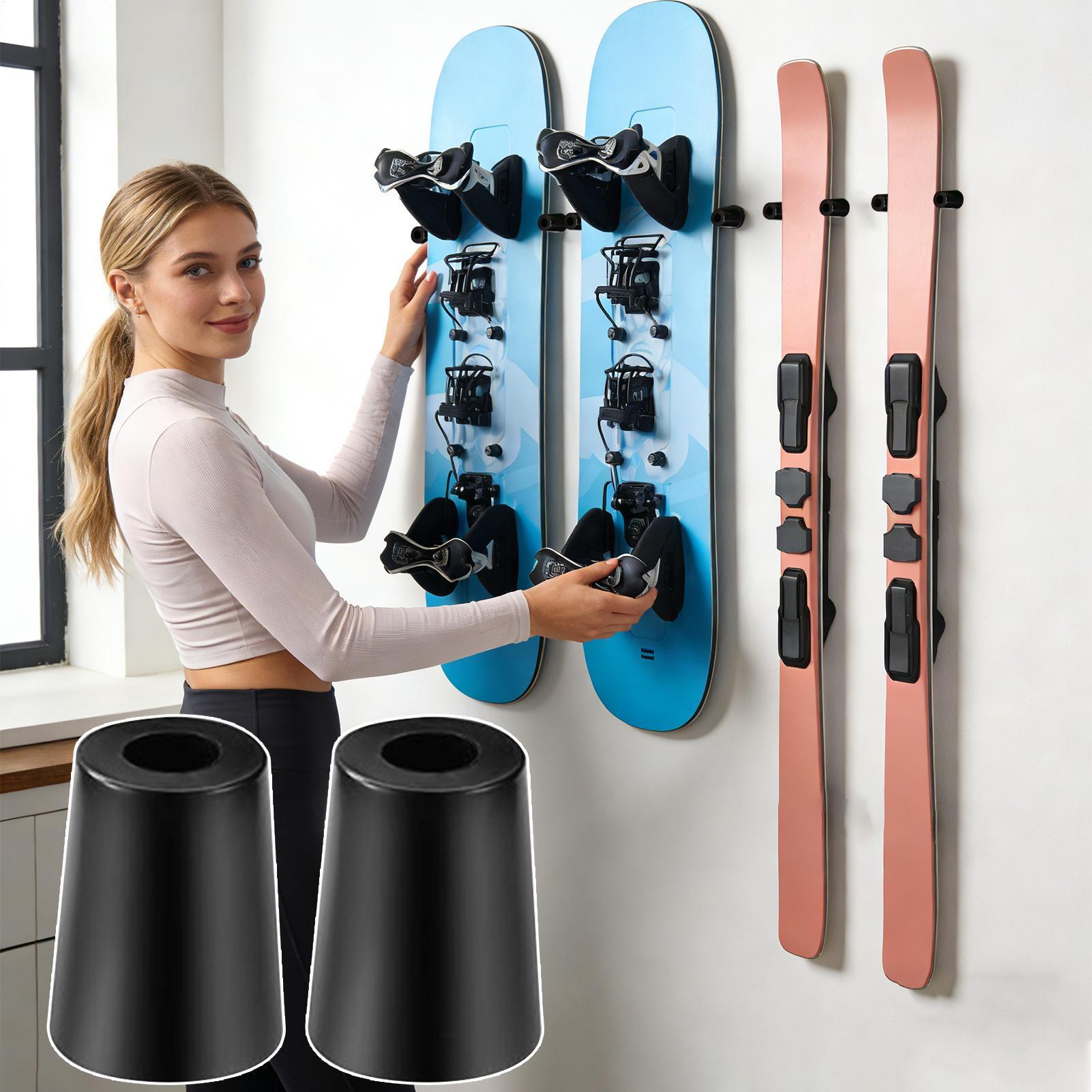 スキー壁掛け式垂直スノーボードハンガー スキー収納 ガレージ - Sports Equipment Store のレビューと価格