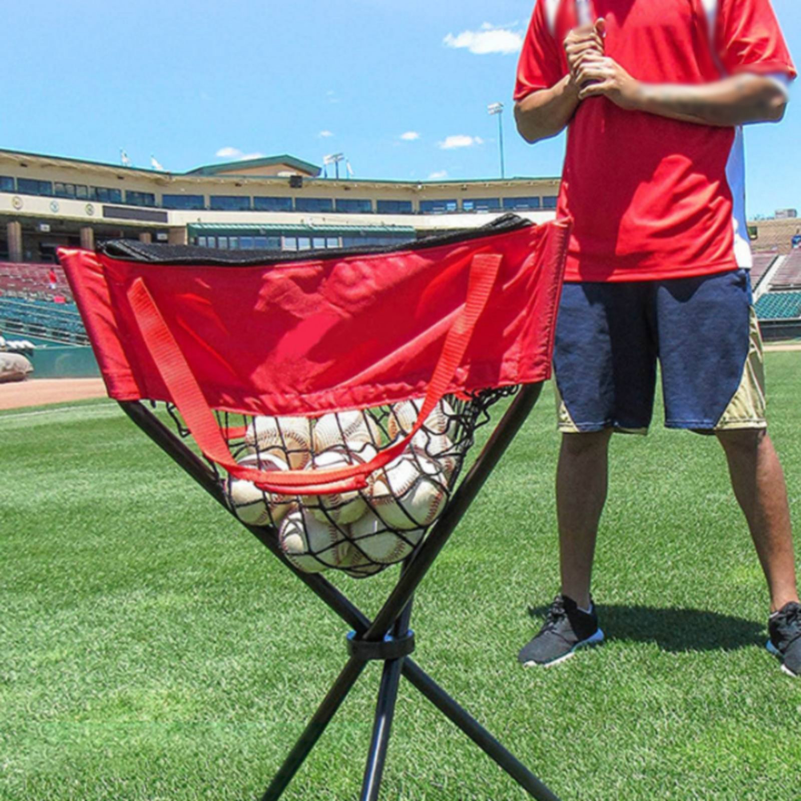 ジッパー付きボールホルダー ジッパー開閉式三脚ボールホルダー - Sports Equipment Training のレビューと価格