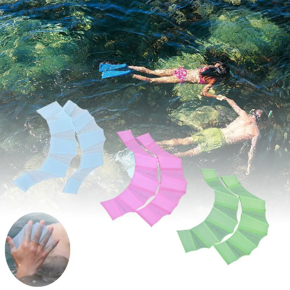 シリコーン水泳フィンフリッパー男性女性子供水泳プールスポーツ - Sports Equipment 5 Years Old のレビューと価格