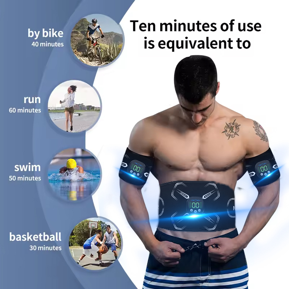 EMS 筋肉刺激装置腹部トレーナー腹筋トナー腕腹脚エクササイ - Sports Equipment List のレビューと価格
