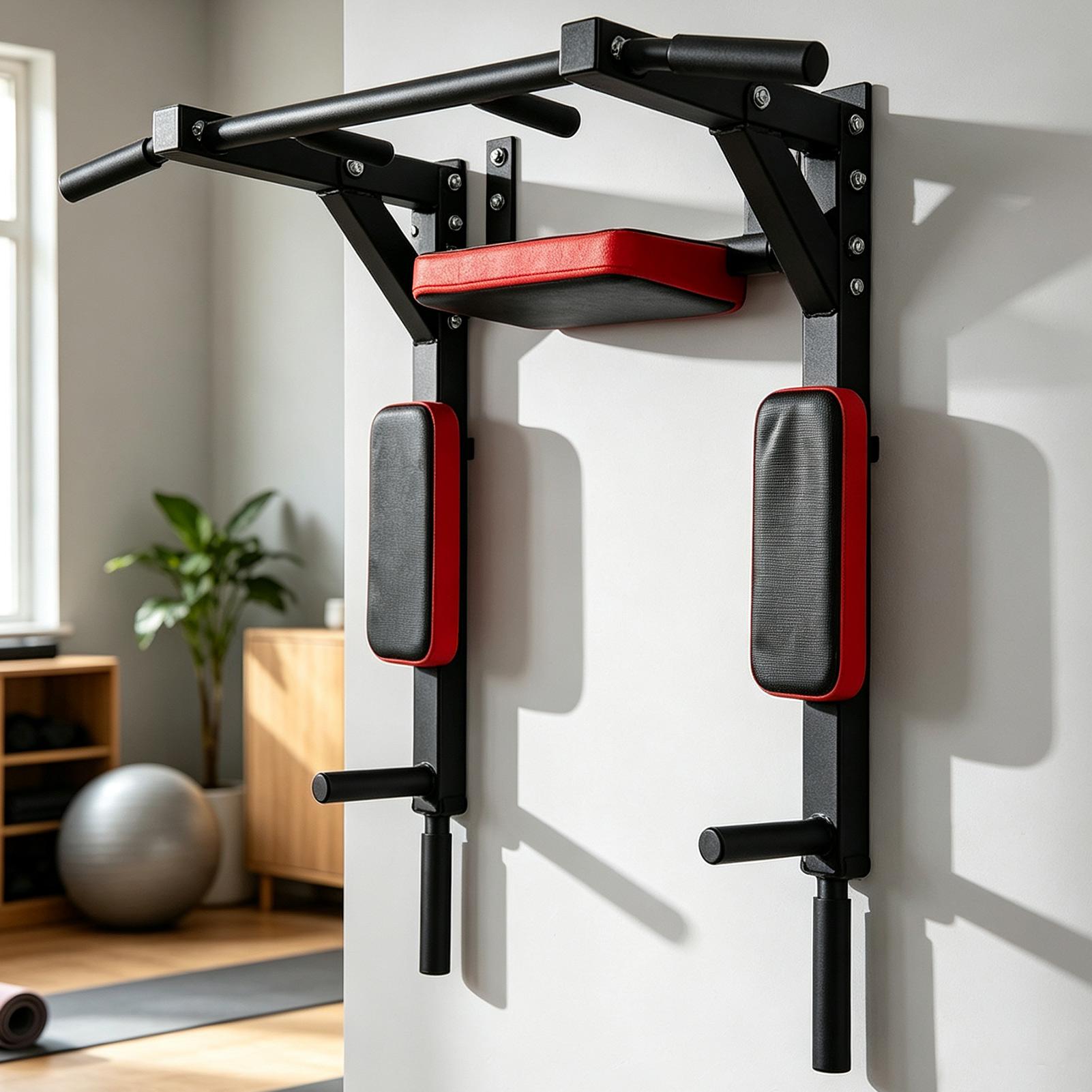 壁掛け式懸垂バー フィットネス水平バー 多機能ディップススタ - Sports Equipment For Home のレビューと価格